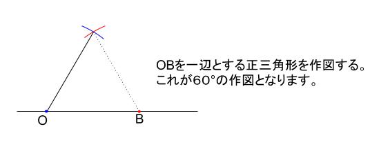 中学数学・高校受験chu-su-　30度の作図　解答図１