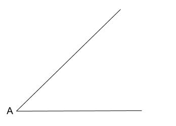 中学数学・高校受験chu-su-　作図　角の２等分　図１