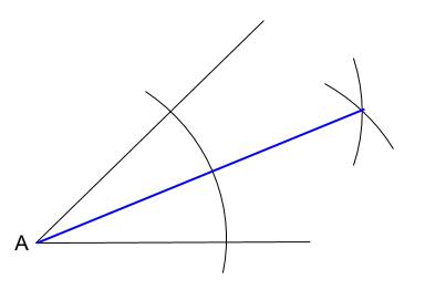 中学数学・高校受験chu-su-　作図　角の２等分　図４