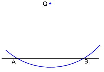 中学数学・高校受験chu-su-　作図　垂線　直線の外　解答図２