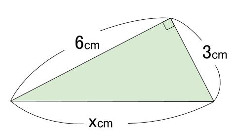  中学数学・高校受験chu-su-　三平方の定理　例題１　図２