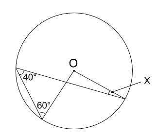中学数学・高校受験chu-su- 円周角の定理　例題２　図１