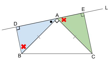 中学数学・高校受験chu-su- 証明　直角三角形　図２－４