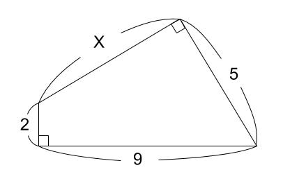 中学数学・高校受験chu-su- 三平方の定理　例題２　図１