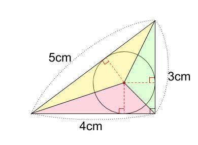 中学数学・高校受験chu-su- 三角形と内接円　図３