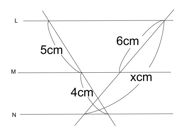 中学数学・高校受験chu-su- 平行線と線分の比　１－５
