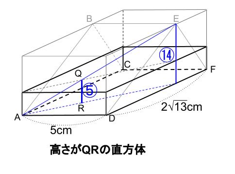 中学数学・高校受験chu-su- 三角柱　難問　図４－５